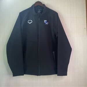 EvoShield Pro Team Baseball Stadium Jacket Full Zip Insulated Fleece Black Large